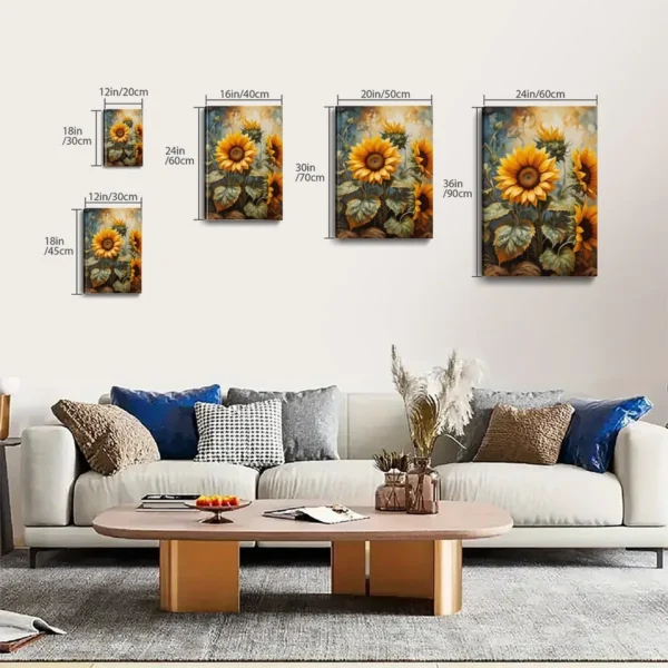 Sunflower Art Painting And   Canvas Art - Image 6