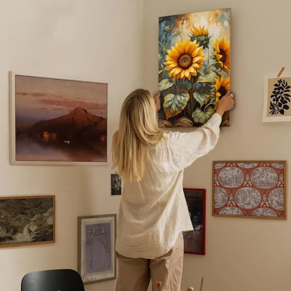 Sunflower Art Painting And   Canvas Art - Image 5
