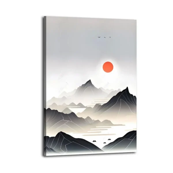 Sunrise Mountain Canvas Art