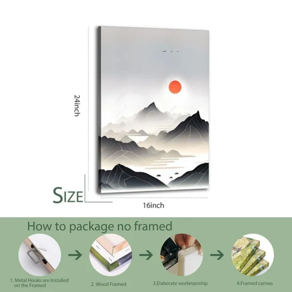 Sunrise Mountain   Canvas Art - Image 7
