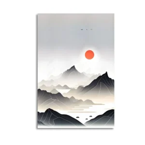 Sunrise Mountain   Canvas Art