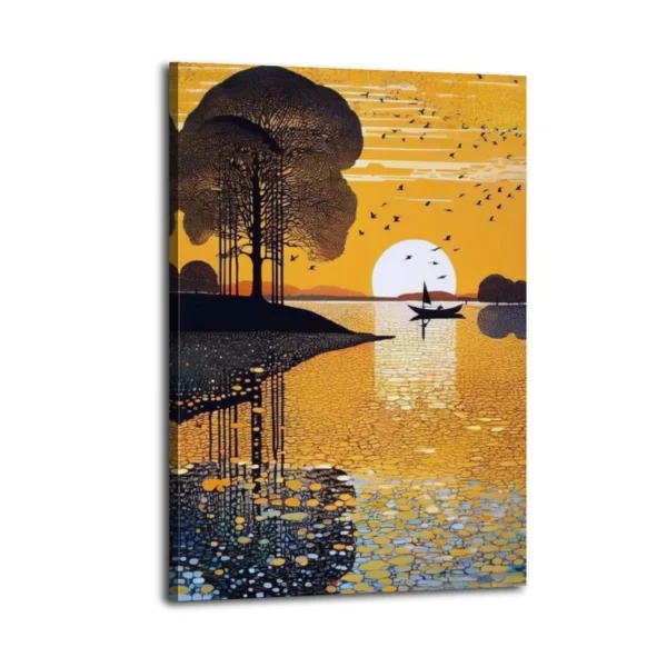 Sunset In The East Canvas Art