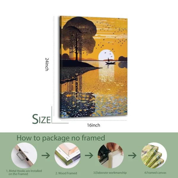 Sunset In The East Canvas Art - Image 7