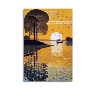 Sunset In The East Canvas Art