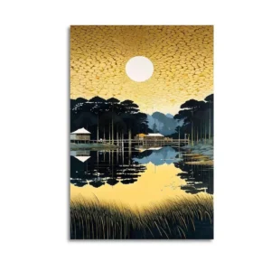 Sunset Ocean Photo  Canvas Art