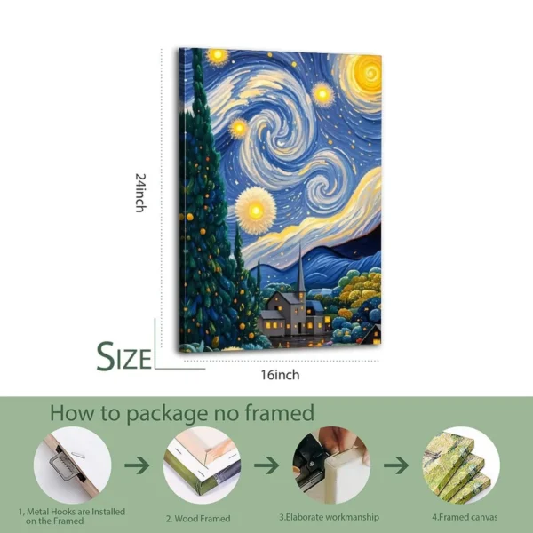 Van Gogh  Poster   Canvas Art - Image 7