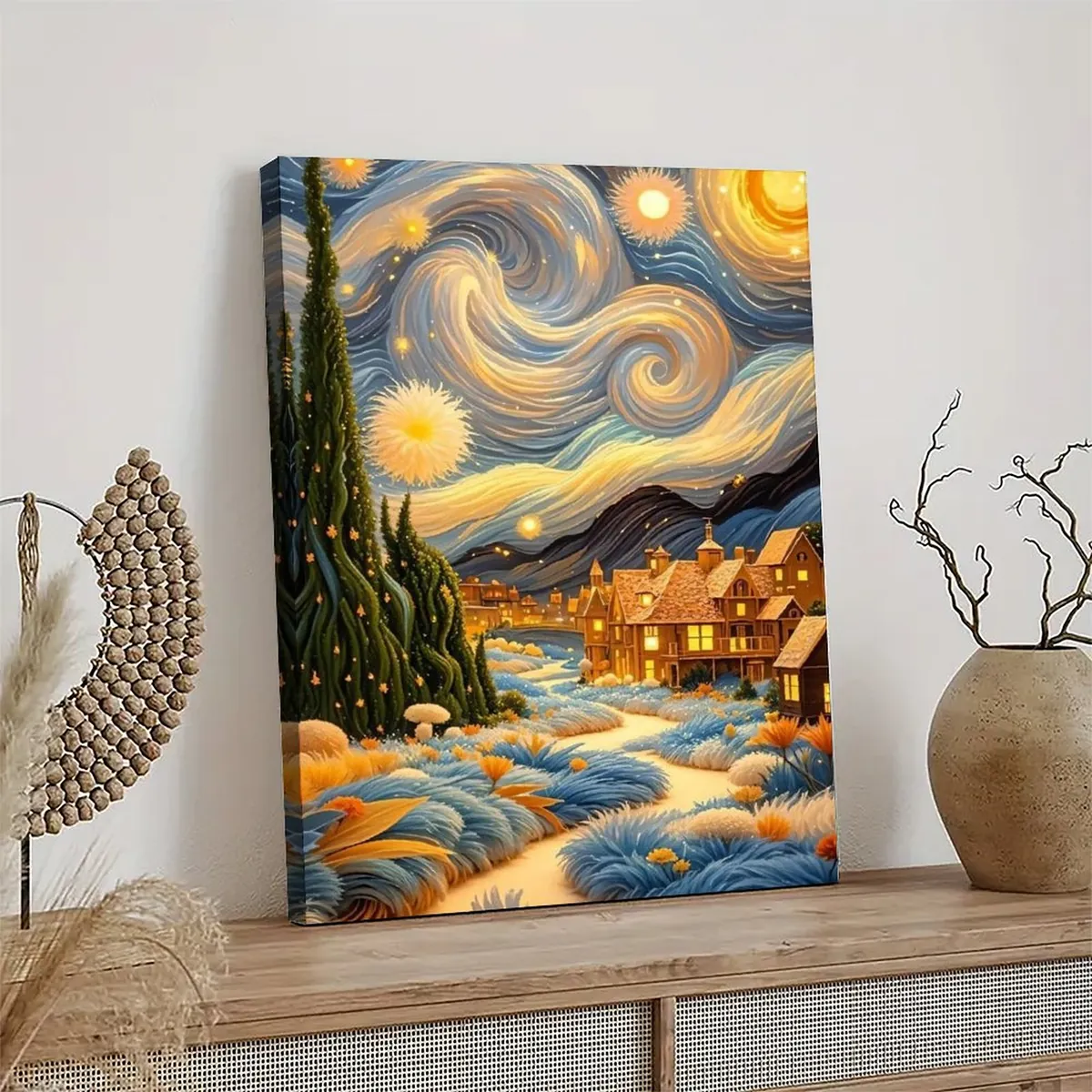 Van Gogh Framed Posters Canvas Art 4 Van Gogh Framed Posters Canvas Art - Image 4