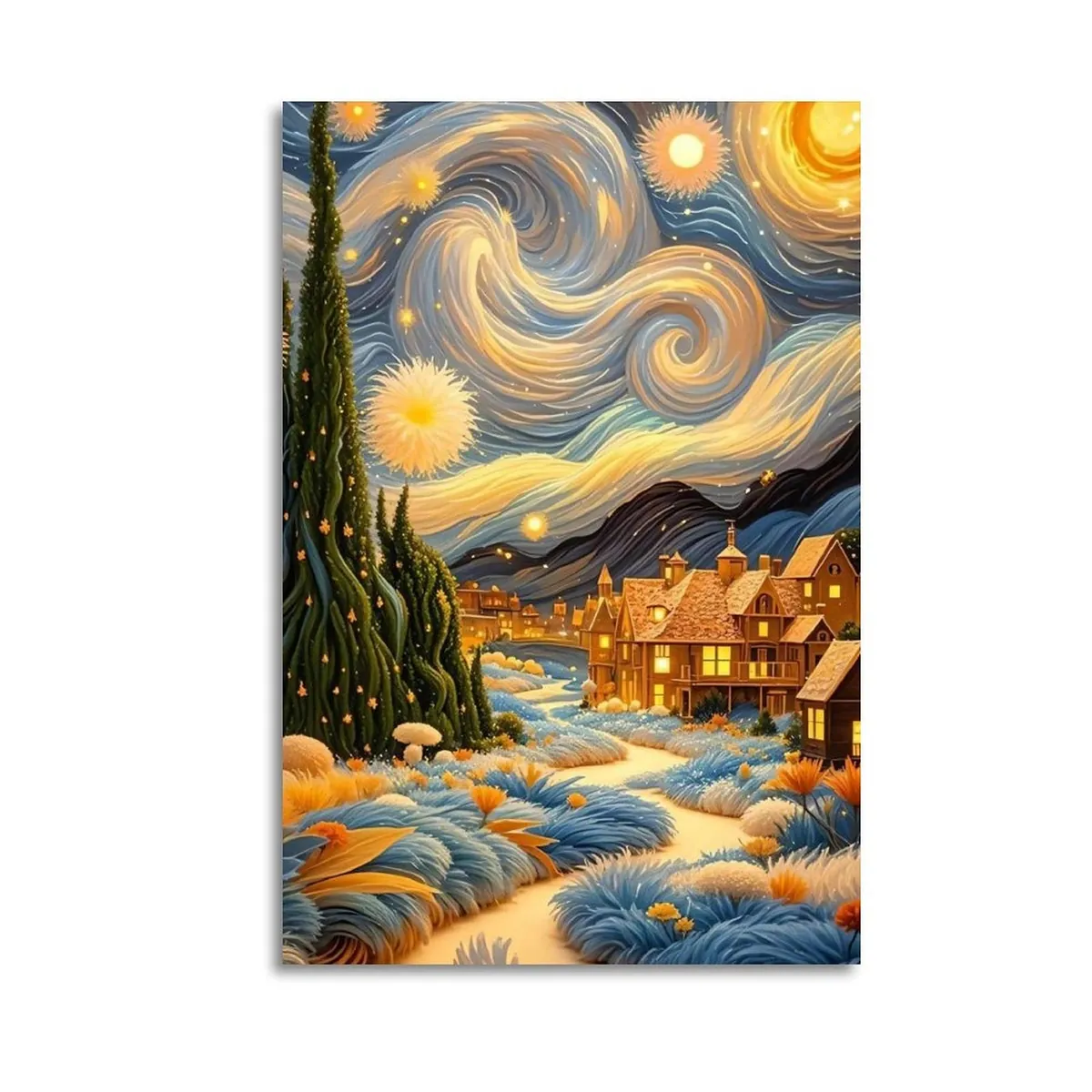 Van Gogh Framed Posters Canvas Art 1 Van Gogh Framed Posters Canvas Art