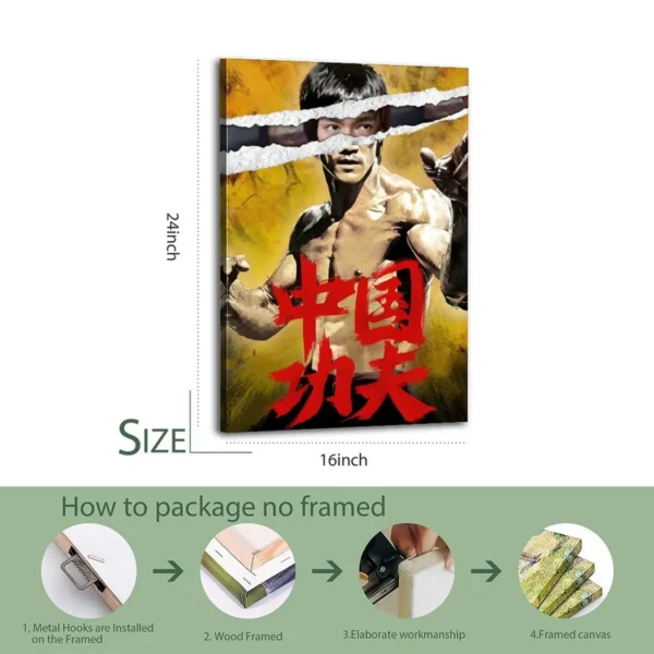 Bruce Lee Canvas Art famous oil paintings - Image 7
