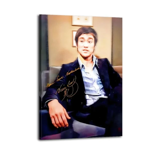 Bruce Lee Canvas Art oil and canvas - Image 2