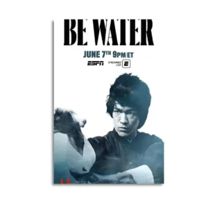 Bruce Lee Canvas Art colored canvas