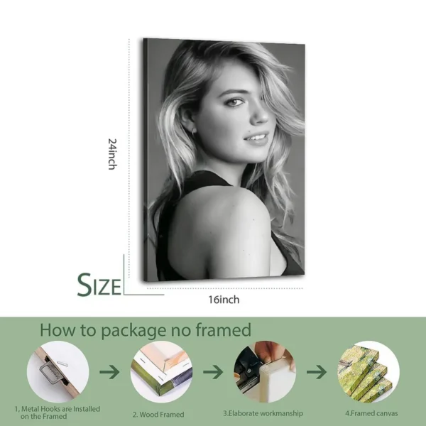 Kate Upton Oil on Canvas Canvas Art - Image 5