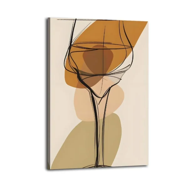 Minimalist Organic Abstract Poster - Modern Natural Forms Wall Art Print - Image 2