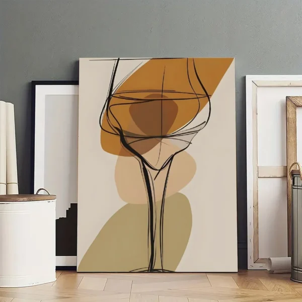 Minimalist Organic Abstract Poster - Modern Natural Forms Wall Art Print - Image 3