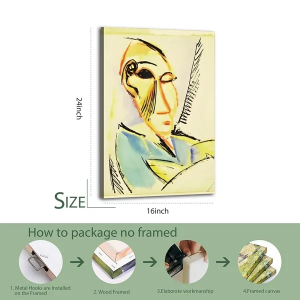 Picasso Oil Drawing Canvas Art - Image 5