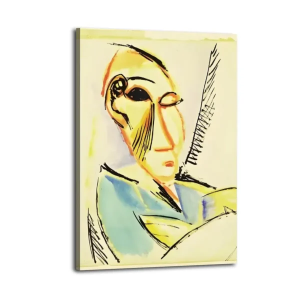 Picasso Oil Drawing Canvas Art - Image 2