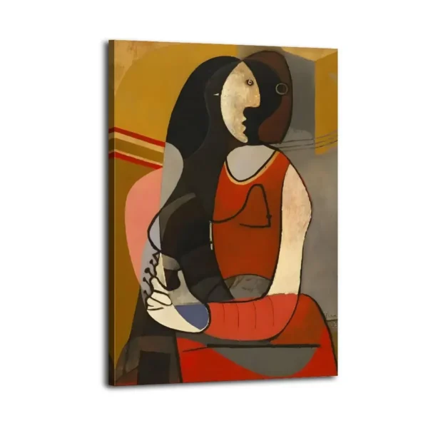Picasso Colored Canvas Canvas Art - Image 2