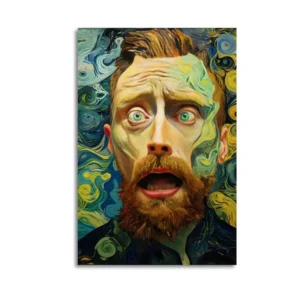 Van Gogh Famous Art Abstract Portrait Modern Poster