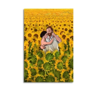Van Gogh Famous Painting Flowers Sunflower Portrait Poster