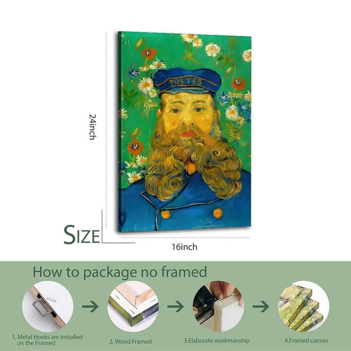 Van Gogh Famous Portrait Lmpressionist Art Poster 5 Van Gogh Famous Portrait Lmpressionist Art Poster - Image 5