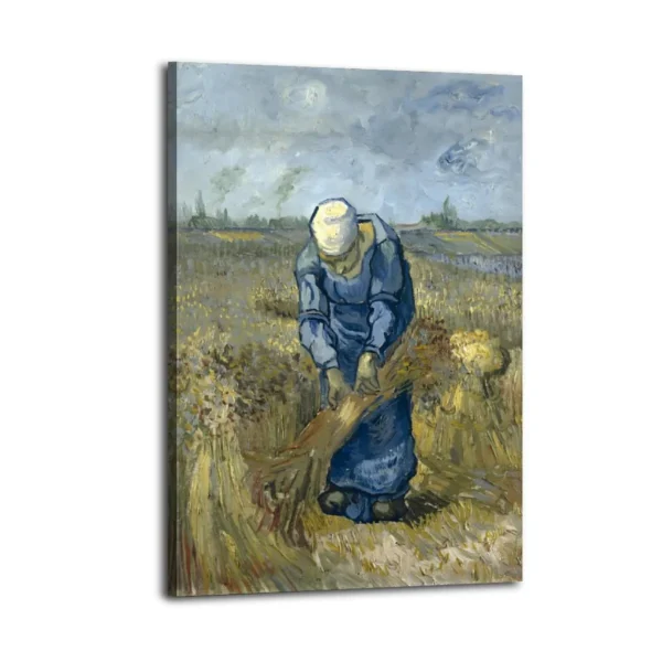 Van Gogh Famous Painting Vintage Field Portrait Poster - Image 2