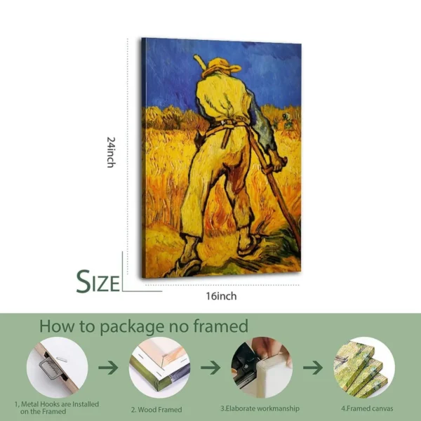 Van Gogh Famous Art Wheat Field Portrait Modern Home Poster - Image 5