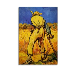 Van Gogh Famous Art Wheat Field Portrait Modern Home Poster