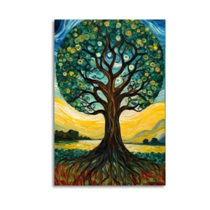 Van Gogh Famous art Plant Apple Tree Decorative Artwork Poster