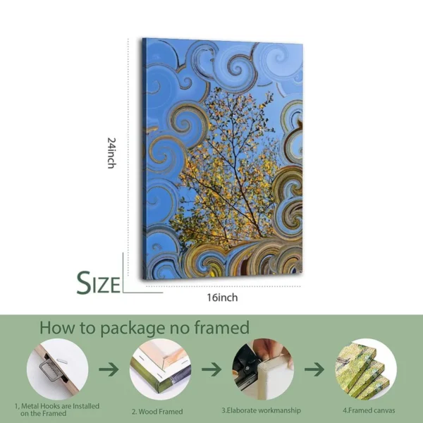 Van Gogh Famous Art Sky Forest Decoration Poster - Image 5