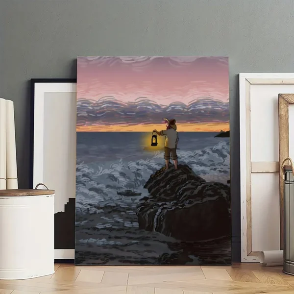 Van Gogh Famous Painting Sunset Seascape Portrait Aesthetic Poster - Image 4