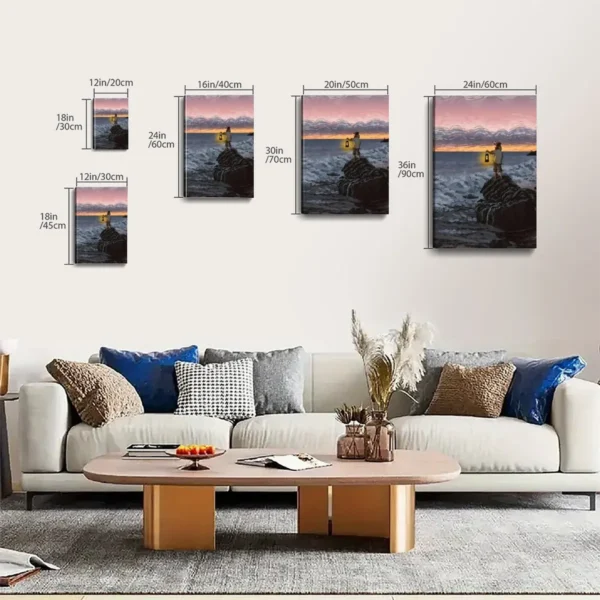 Van Gogh Famous Painting Sunset Seascape Portrait Aesthetic Poster - Image 7