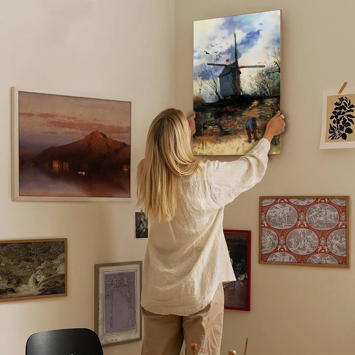 Van Gogh Famous Painting Vintage Windmill Portrait Poster 7 Van Gogh Famous Painting Vintage Windmill Portrait Poster - Image 7