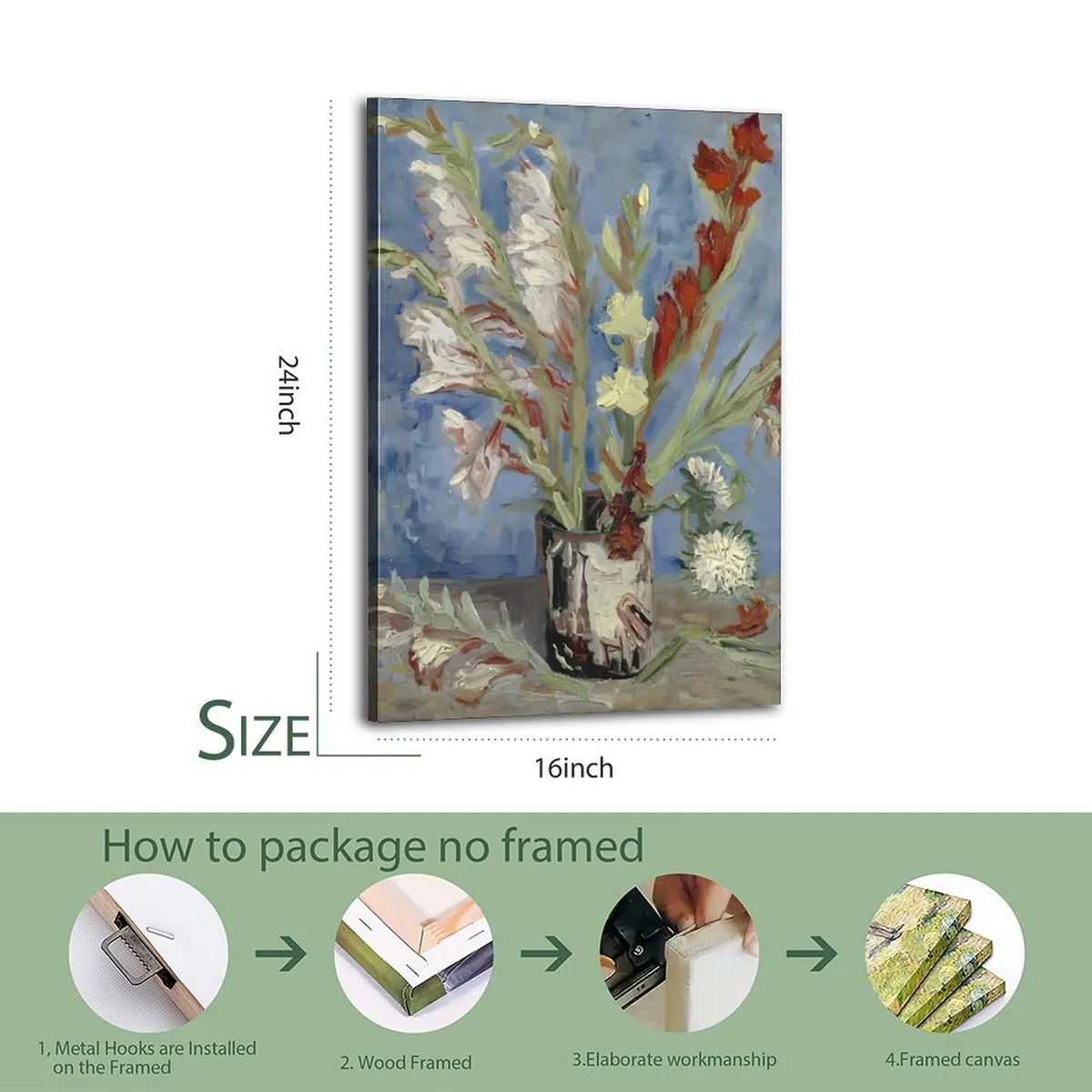 Van Gogh Famous Paintings Oil Paintings Wall Art Abstract Flowers Poster 5 Van Gogh Famous Paintings Oil Paintings Wall Art Abstract Flowers Poster - Image 5