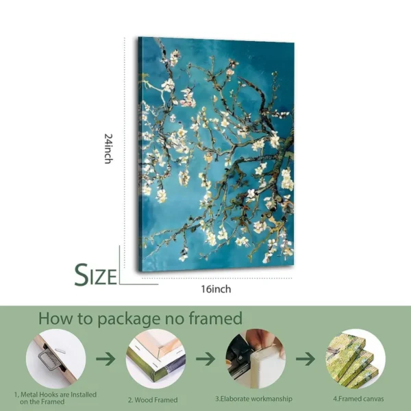 Vincent Van Gogh Almond Blossom Poster - 1890 - - Image 5