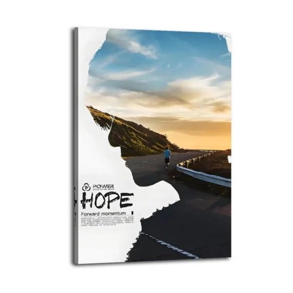 Hope Oil Pastels Drawing Canvas Art - Image 2